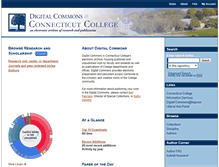 Tablet Screenshot of digitalcommons.conncoll.edu